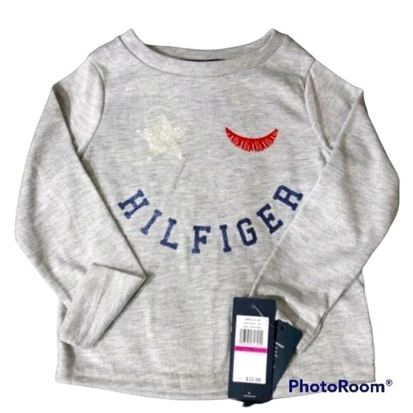 Tommy Hilfiger Grey Long Sleeve T-Shirt WT3 - Picture 1 of 3